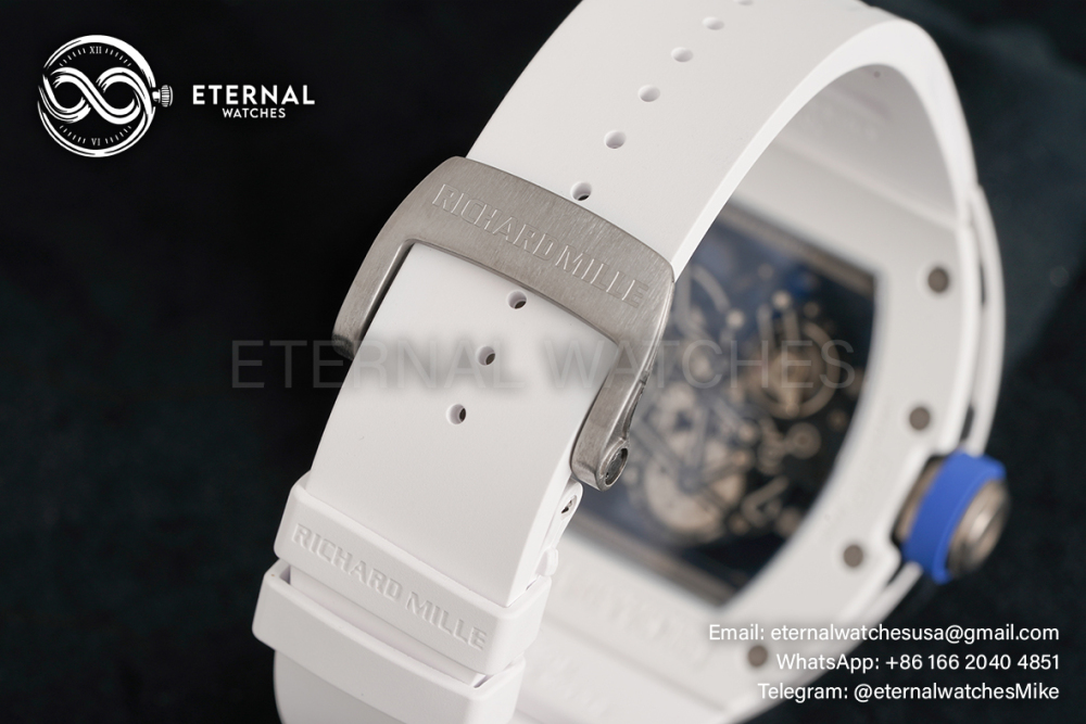 RICHARD MILLE - VAUCHER SUPER CLONE RM055 Bubba Watson White Ceramic Black Middle Case