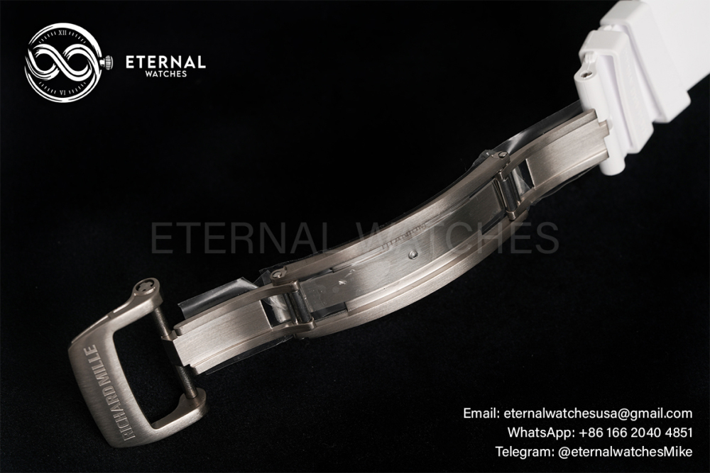 RICHARD MILLE - VAUCHER SUPER CLONE RM055 Bubba Watson White Ceramic Black Middle Case