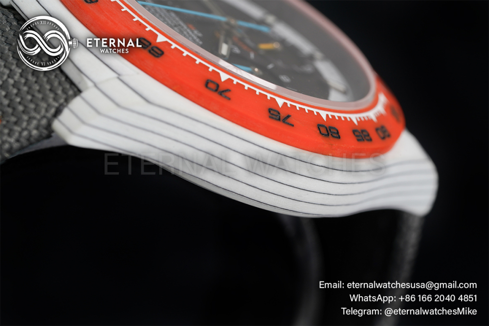 ROLEX - SUPER CLONE Daytona DiW 40mm White Carbon/NY Grey NOOB DD4130