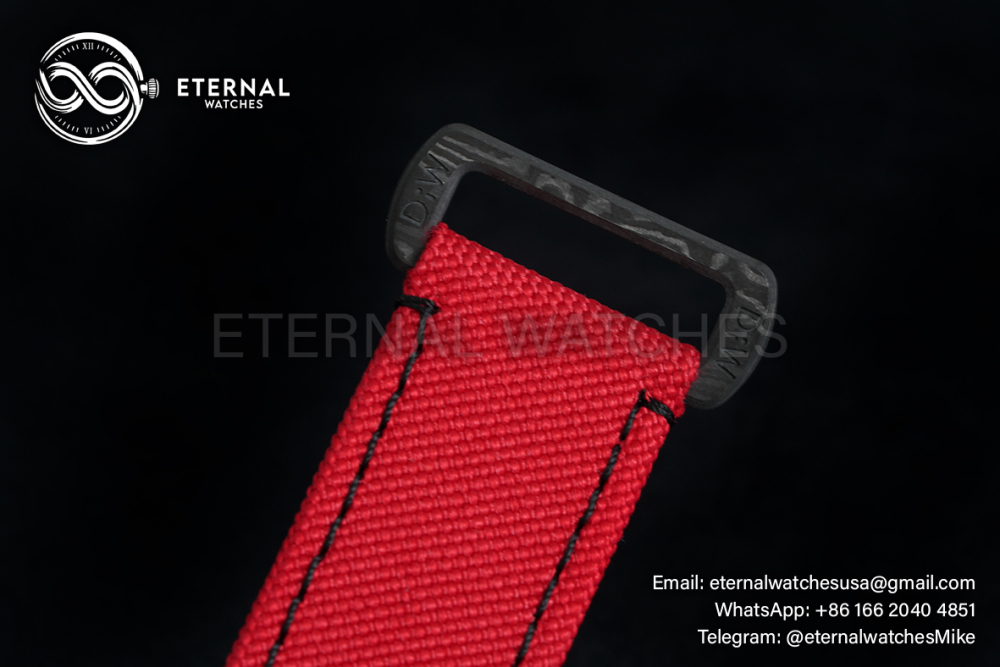 ROLEX - SUPER CLONE Daytona DiW 40mm Black Carbon/NY Red NOOB DD4130