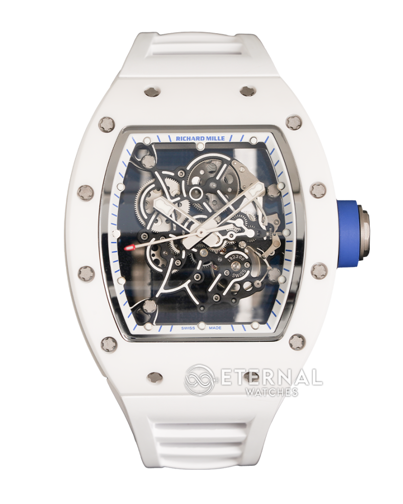 RICHARD MILLE - VAUCHER SUPER CLONE RM055 Bubba Watson White Ceramic Black Middle Case