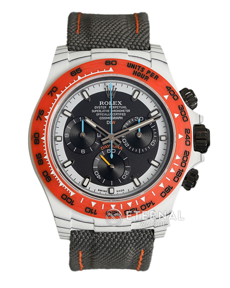 ROLEX - SUPER CLONE Daytona DiW 40mm White Carbon/NY Grey NOOB DD4130