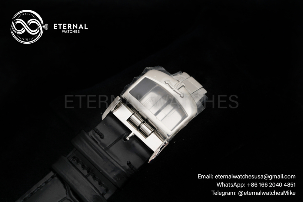 JAEGER-LECOULTRE -  SUPER CLONE Master Ultra-Thin Moon SS/LE Blue/Stk APS A925