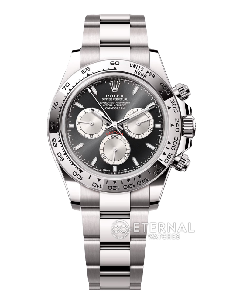 ROLEX - SUPER CLONE Daytona 126509 40mm SS/SS Black/Sliver VSF DD4131 Weight Adjusted