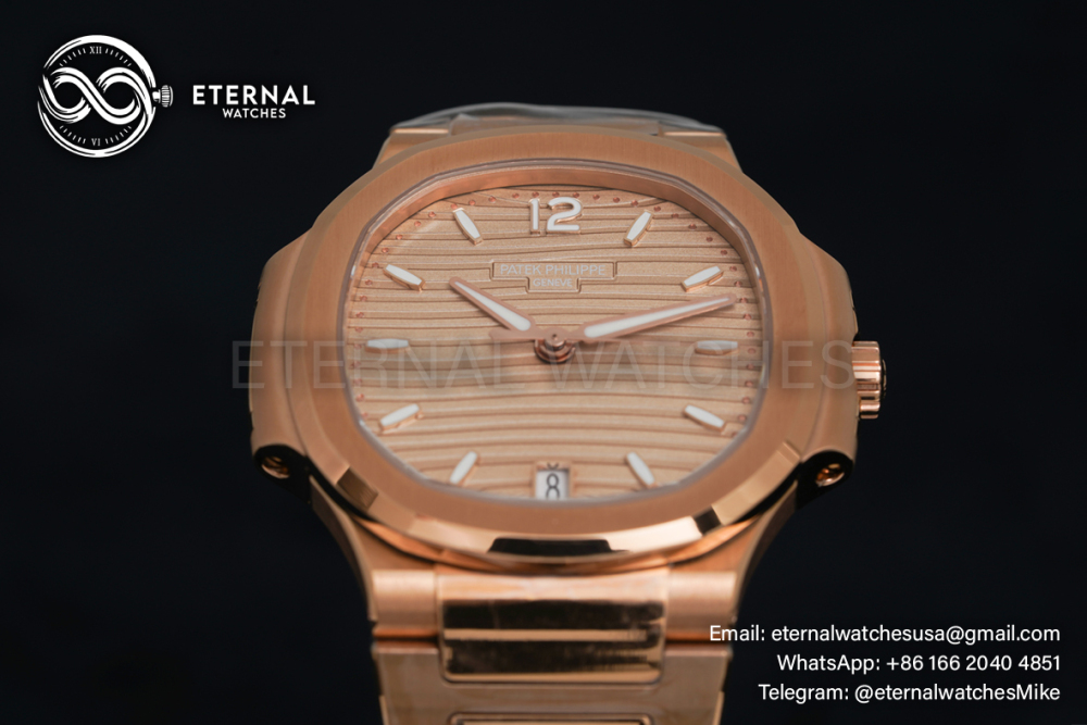 PATEK PHILIPPE - Nautilus 7118 35mm RG/RG Brown Textured Dial 3KF 324SC