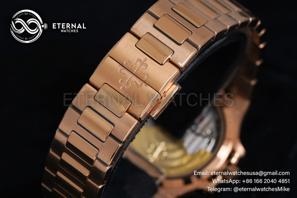 PATEK PHILIPPE - Nautilus 7118 35mm RG/RG Brown Textured Dial 3KF 324SC