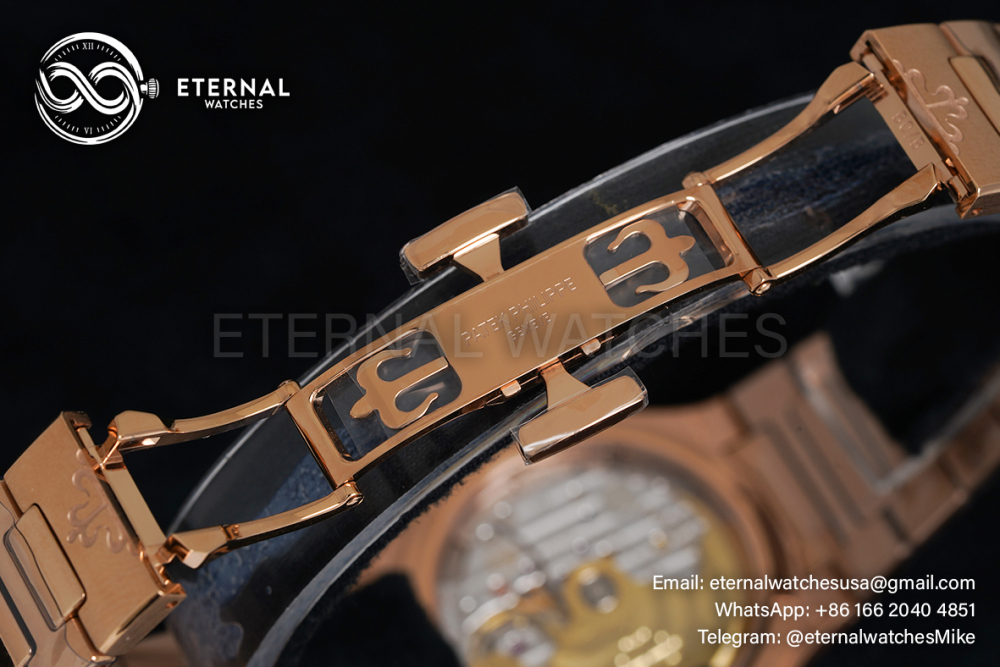 PATEK PHILIPPE - Nautilus 7118 35mm RG/RG Brown Textured Dial 3KF 324SC