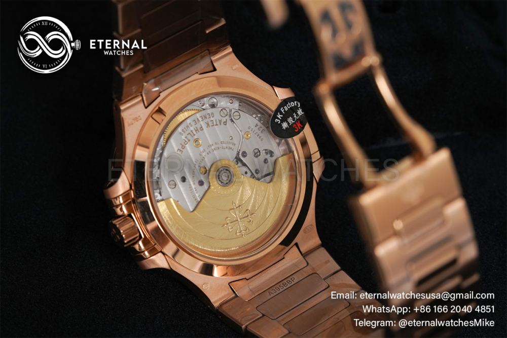 PATEK PHILIPPE - Nautilus 7118 35mm RG/RG Brown Textured Dial 3KF 324SC