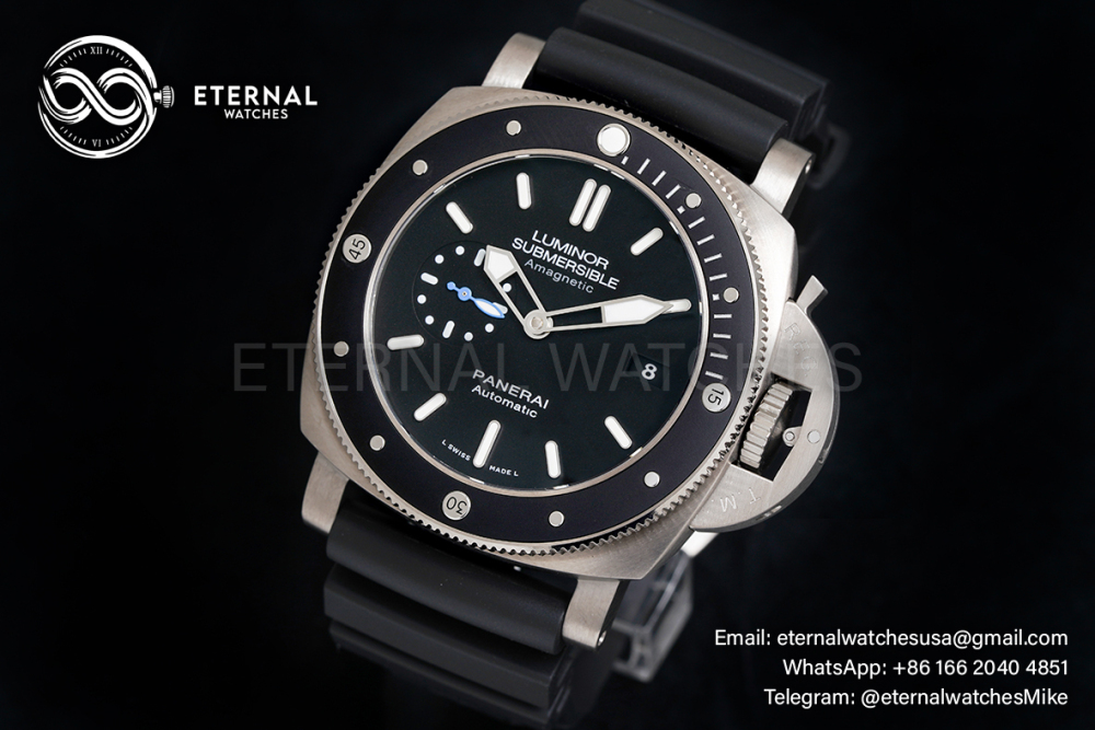 PANERAI - Submersible PAM1389 1950 AMagnetic TI/RU Blk XF P9010