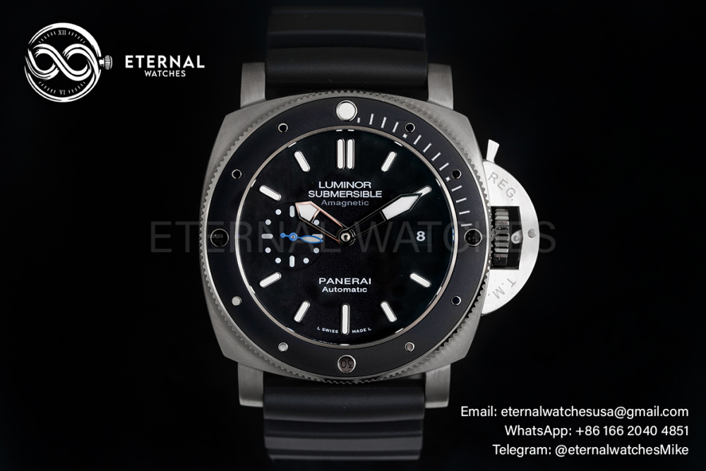 PANERAI - Submersible PAM1389 1950 AMagnetic TI/RU Blk XF P9010