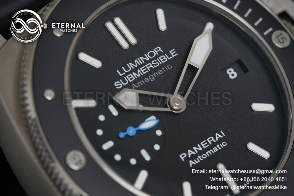 PANERAI - Submersible PAM1389 1950 AMagnetic TI/RU Blk XF P9010
