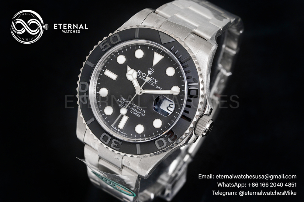 ROLEX - Yacht-Master 226627 42mm TI/TI Black/Dot CLEAN SH3235