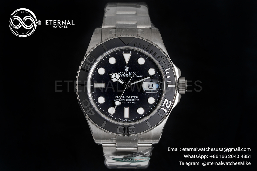 ROLEX - Yacht-Master 226627 42mm TI/TI Black/Dot CLEAN SH3235