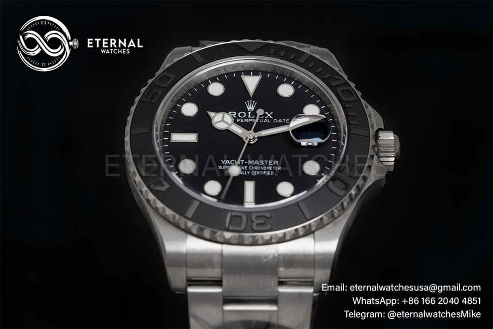 ROLEX - Yacht-Master 226627 42mm TI/TI Black/Dot CLEAN SH3235