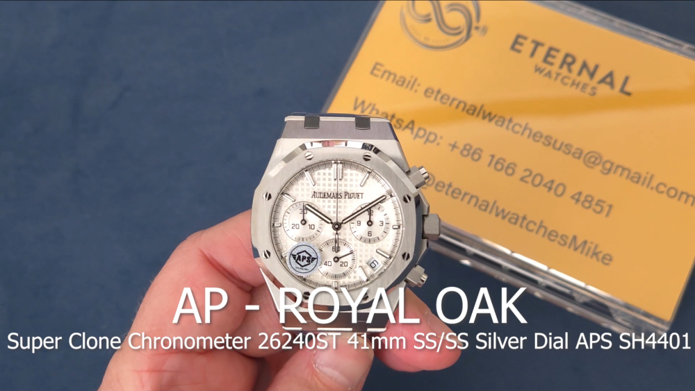 AUDEMARS PIGUET - Super Clone Royal Oak Chronometer 26240ST 41mm SS/SS Silver Dial APS SH4401