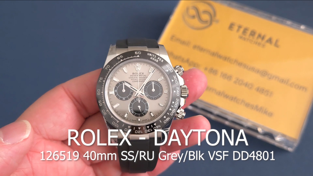 ROLEX - Daytona 126519 40mm SS/RU Grey/Blk VSF DD4801