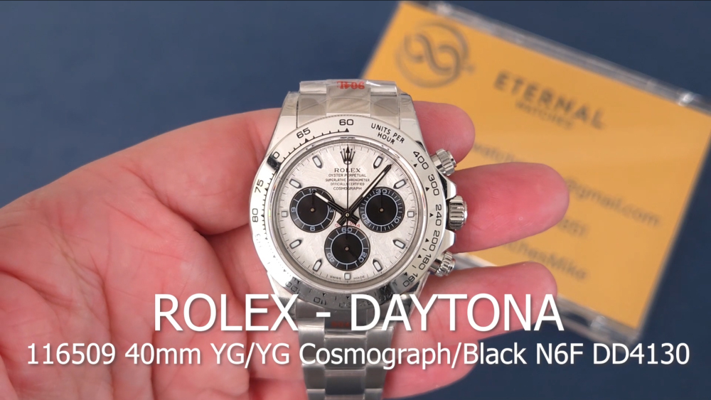 ROLEX - Daytona Cosmograph 116509 40mm SS/SS Meteorite/Black N6F DD4130