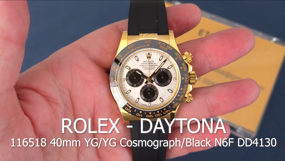 ROLEX - Daytona Cosmograph 116518 40mm YG/RU Meteorite/Black N6F DD4130