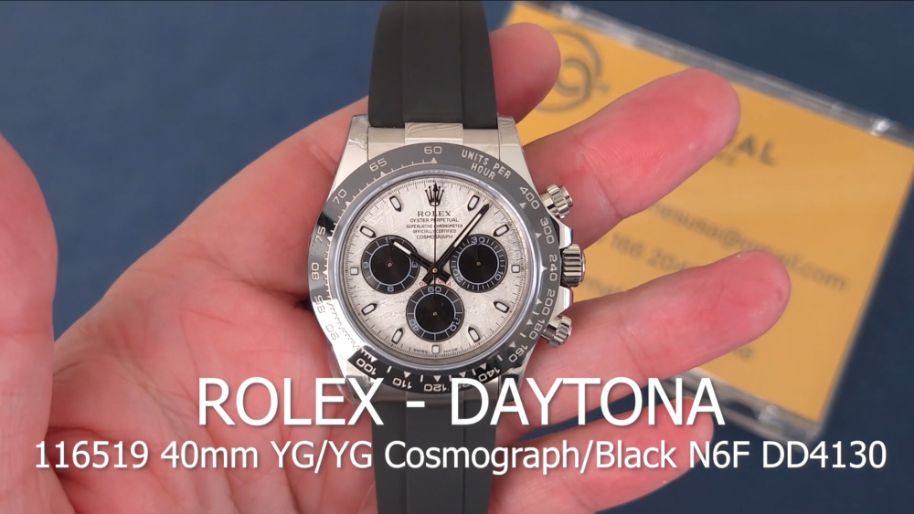 ROLEX - Daytona Cosmograph 116519 40mm SS/RU Meteorite/Black N6F DD4130