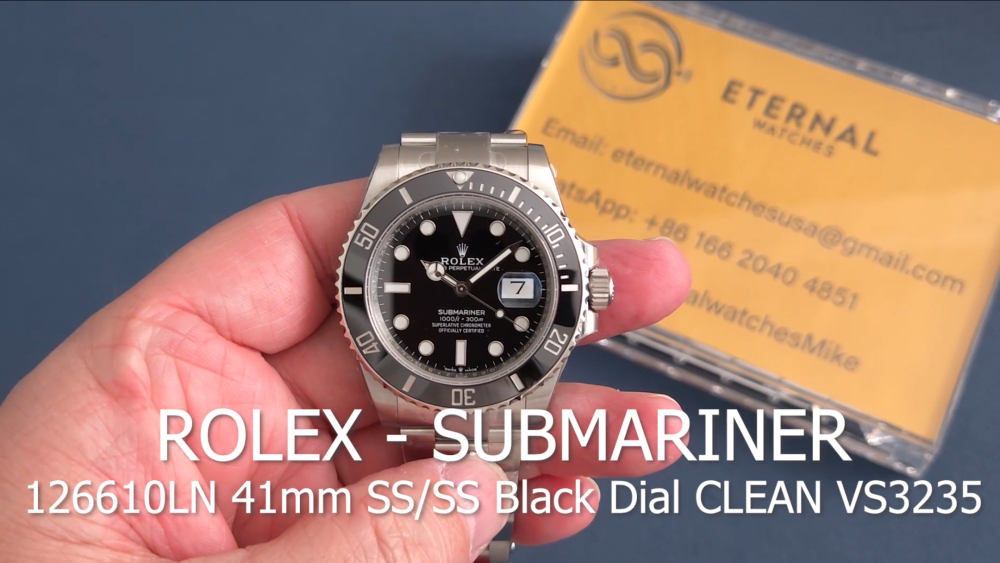ROLEX - Submariner 126610LN 41mm SS/SS Black Dial CLEAN SH3235