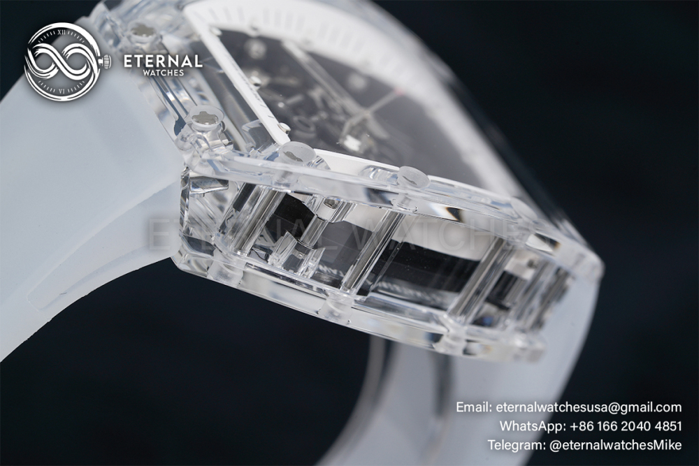 RICHARD MILLE - VAUCHER SUPER CLONE RM055 Crystal Sapphire White Inner Bevel