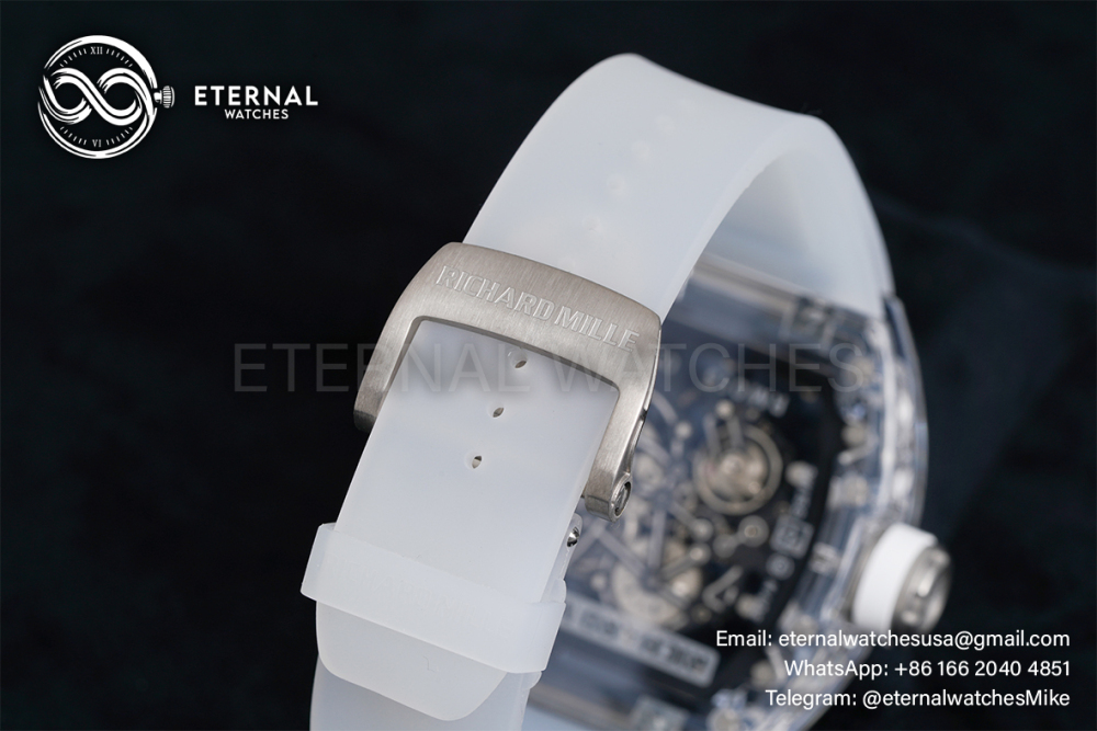 RICHARD MILLE - VAUCHER SUPER CLONE RM055 Crystal Sapphire White Inner Bevel