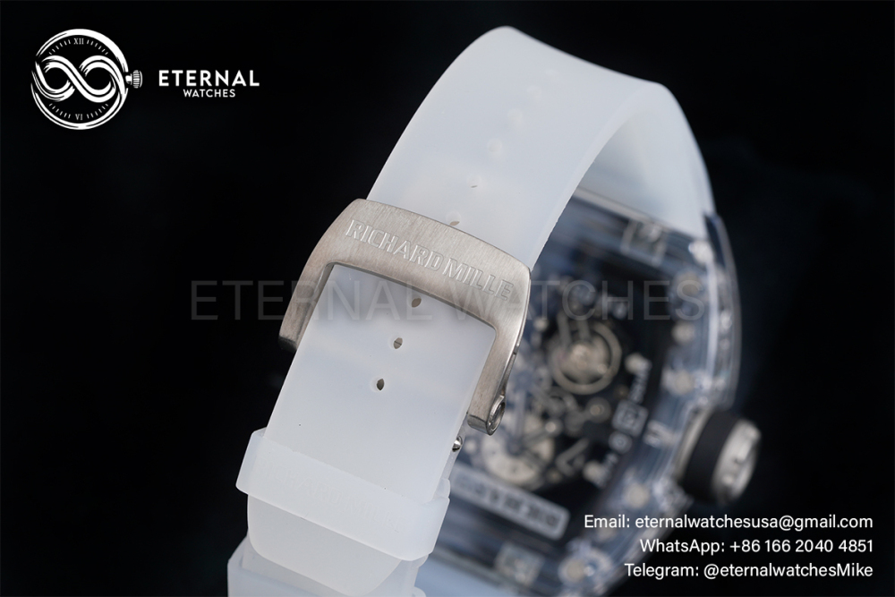 RICHARD MILLE - VAUCHER SUPER CLONE RM055 Crystal Sapphire Black Inner Bevel