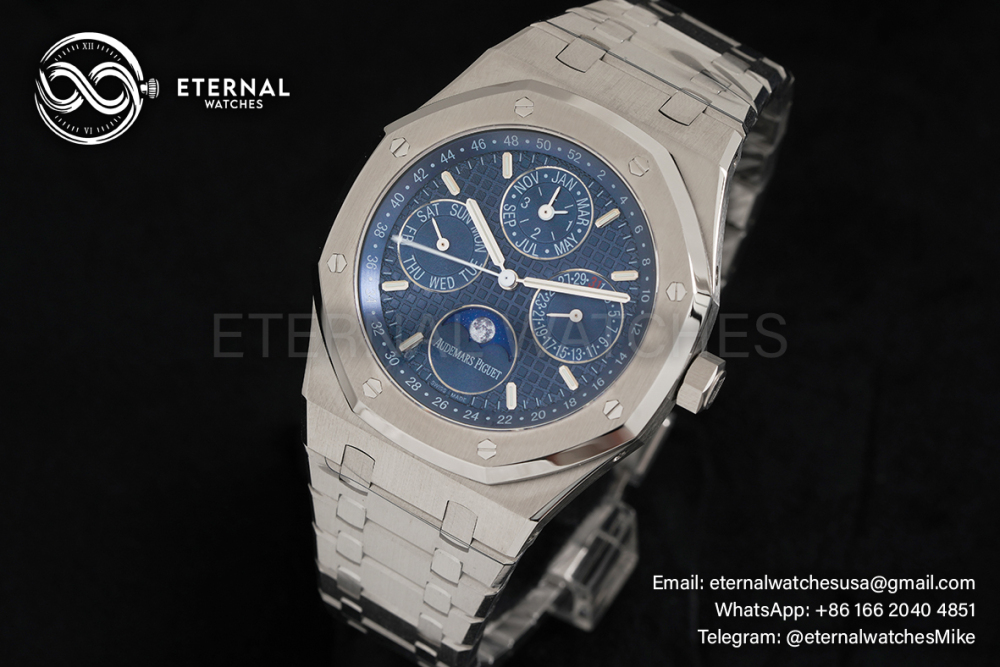 AUDEMARS PIGUET - Royal Oak 26574 Perpetual Calendar SS/SS Blue APSF A5134