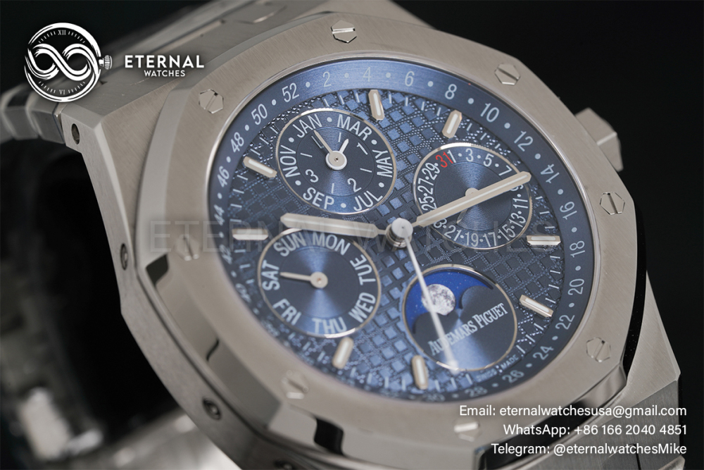 AUDEMARS PIGUET - Royal Oak 26574 Perpetual Calendar SS/SS Blue APSF A5134