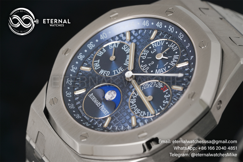 AUDEMARS PIGUET - Royal Oak 26574 Perpetual Calendar SS/SS Blue APSF A5134