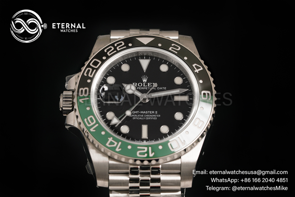 ROLEX - SUPER CLONE GMT Master II 126720 Sprite Jubilee SS/SS Clean DD3285