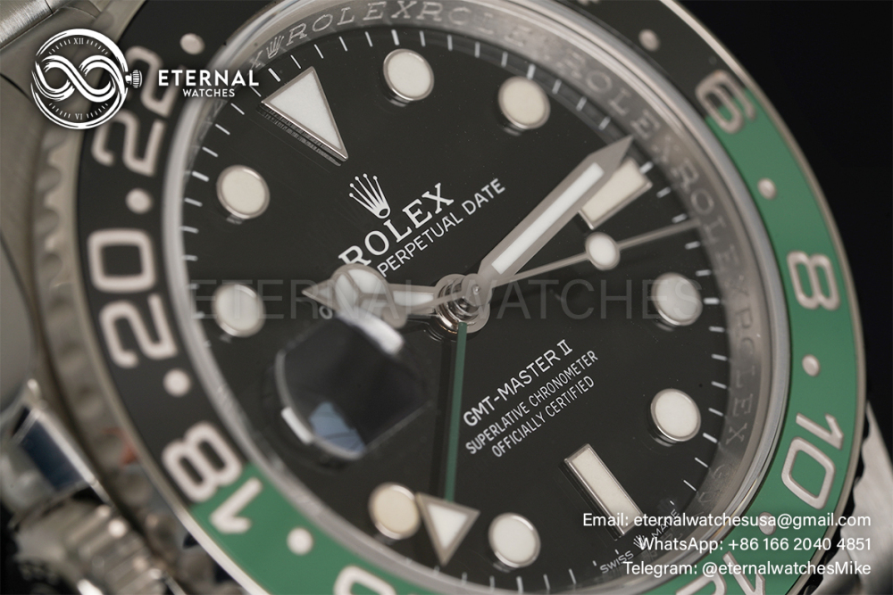 ROLEX - SUPER CLONE GMT Master II 126720 Sprite Jubilee SS/SS Clean DD3285