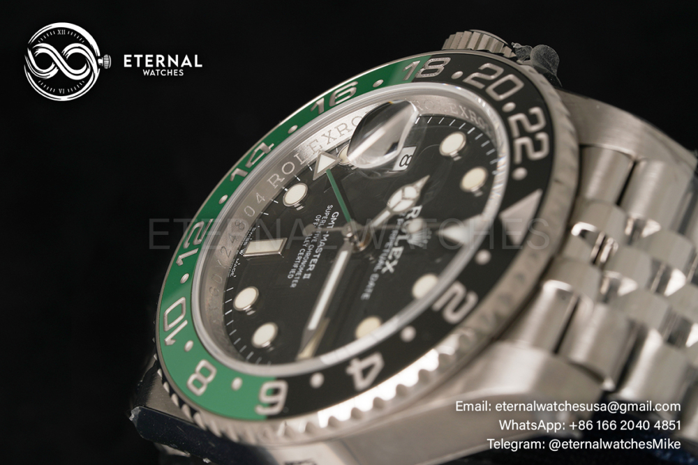 ROLEX - SUPER CLONE GMT Master II 126720 Sprite Jubilee SS/SS Clean DD3285