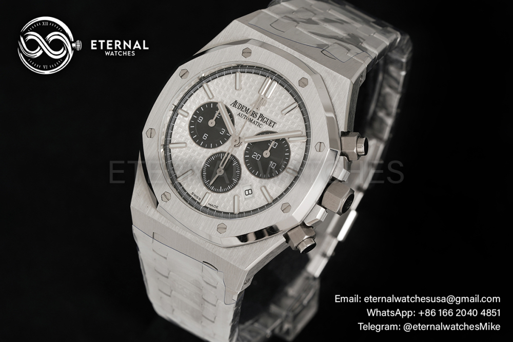 AUDEMARS PIGUET - SUPER CLONE Royal Oak Chronometer 26240ST 41mm SS/SS Silver/Black APS SH4401