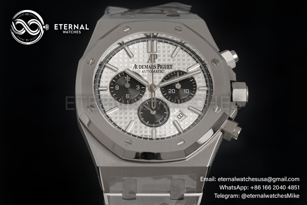 AUDEMARS PIGUET - SUPER CLONE Royal Oak Chronometer 26240ST 41mm SS/SS Silver/Black APS SH4401