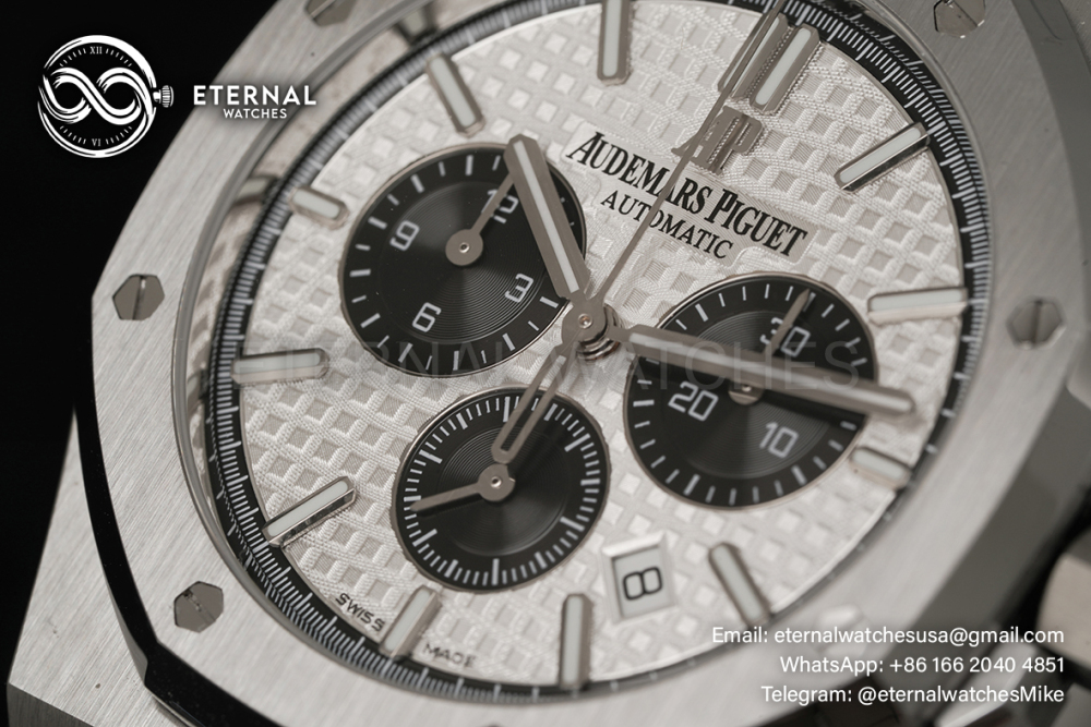 AUDEMARS PIGUET - SUPER CLONE Royal Oak Chronometer 26240ST 41mm SS/SS Silver/Black APS SH4401