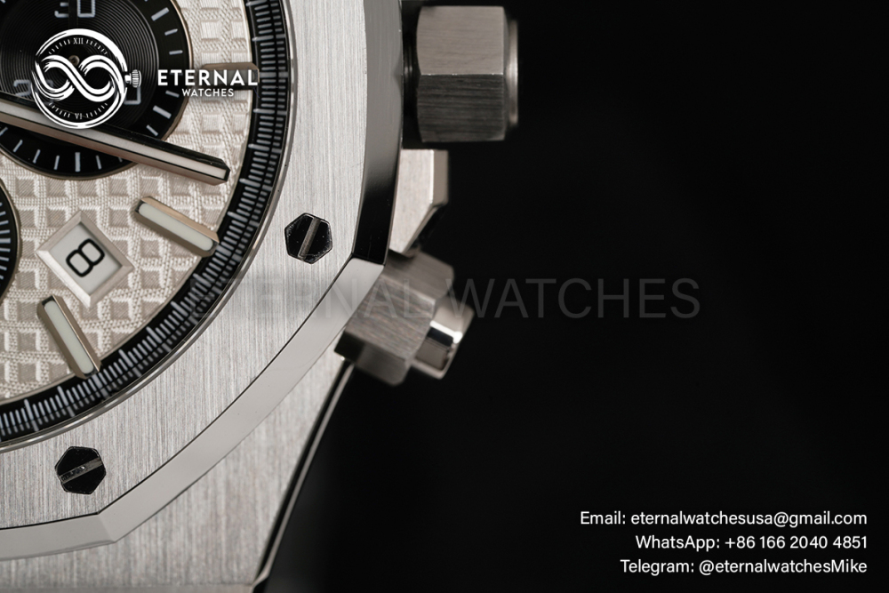 AUDEMARS PIGUET - SUPER CLONE Royal Oak Chronometer 26240ST 41mm SS/SS Silver/Black APS SH4401