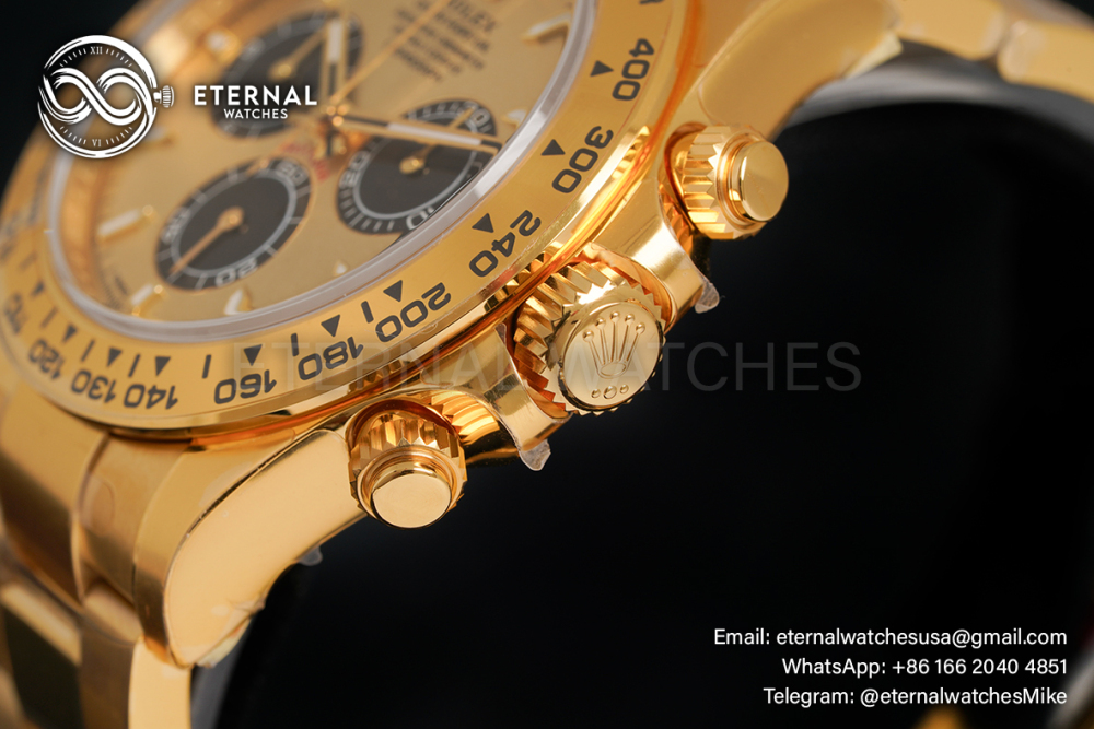 ROLEX - SUPER CLONE Daytona 116508 40mm YG/YG Gold Dial VSF DD4130 (Weight Adjusted)