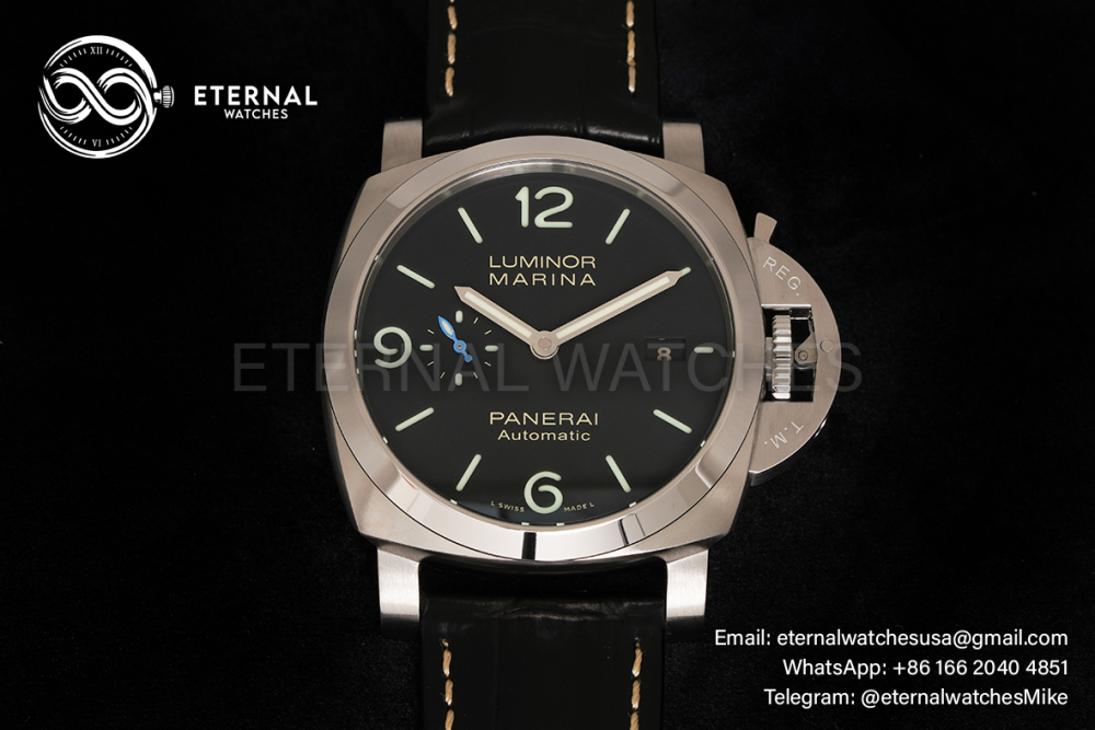 PANERAI - PAM1312 Luminor Marina Automatic 44mm Black SS/LE VSF P9010