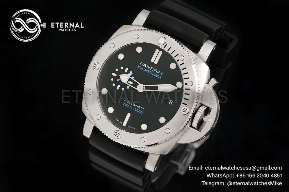 PANERAI - Submersible PAM1229 44mm SS/RU Black Dial VSF P900