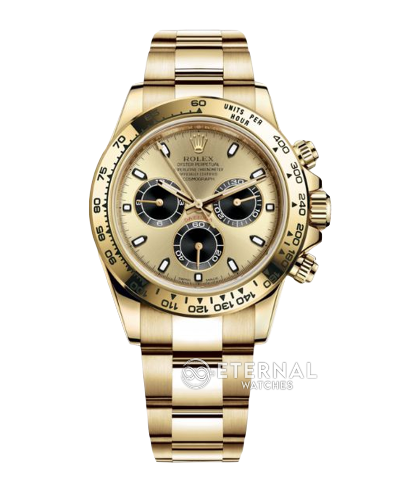ROLEX - SUPER CLONE Daytona 116508 40mm YG/YG Gold Dial VSF DD4130 (Weight Adjusted)