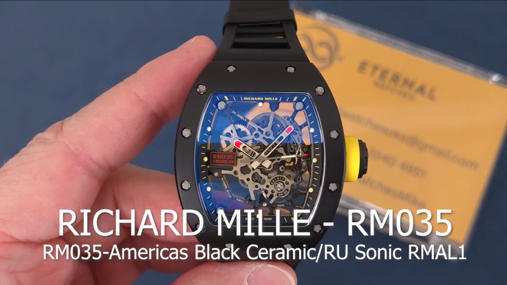 RICHARD MILLE - RM035-02 Toro Americas Black Ceramic/RU Skeleton Dial Sonic RMAL1