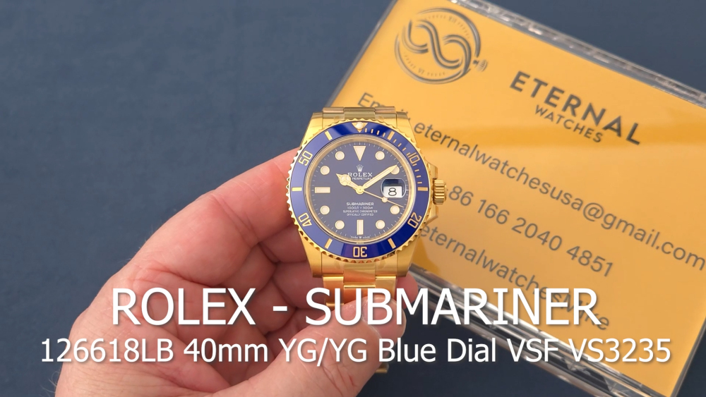 ROLEX - Submariner 126618LB 41MM Blue/Dot YG/YG VSF VS3235