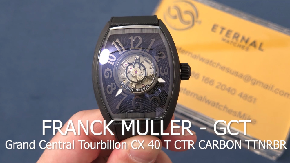 FRANCK MULLER - Grand Central Tourbillon CX 40 T CTR CARBON TTNRBR - FM CX 40 T CTR