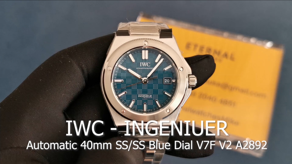 IWC - Ingeniuer Automatic 40mm SS/SS Blue Dial V7F V2 A2892