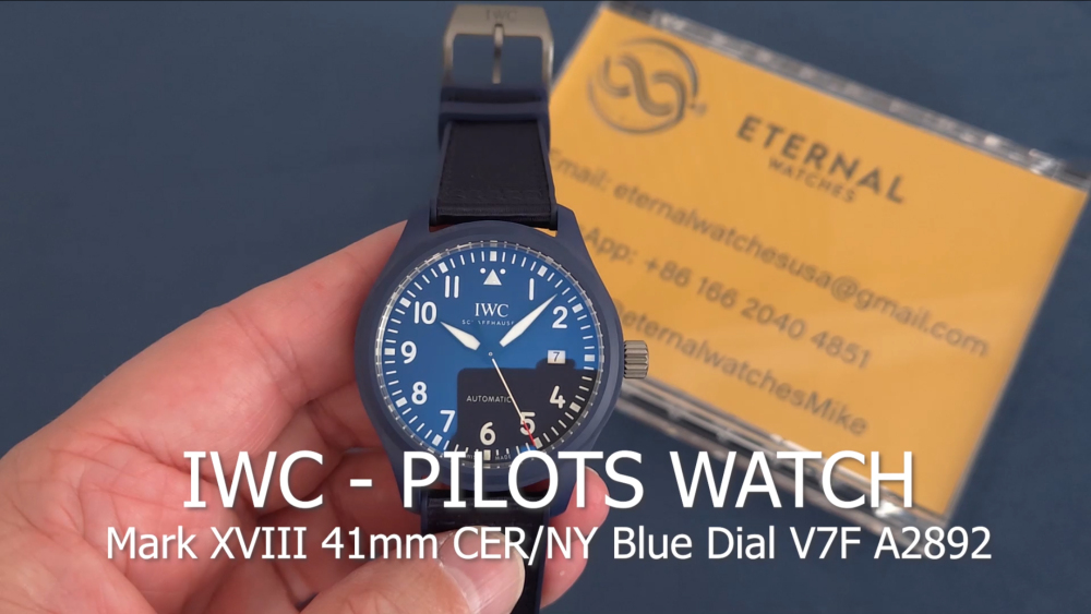 IWC - Pilots Watch Mark XVIII 41mm Laureus Sport for Good CER/NY Blue Dial V7F A2892