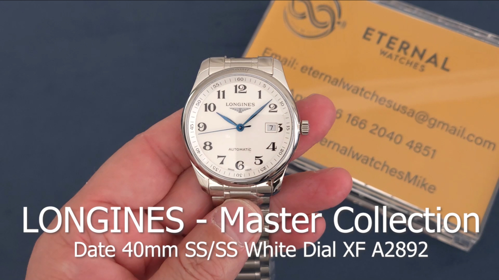 LONGINES - Master Collection Date 40mm SS/SS White Dial XF A2892