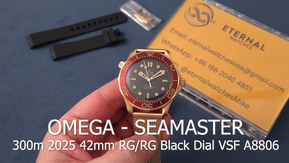 OMEGA - Seamaster 300m 2025 42mm RG/RG Black Dial VSF A8806