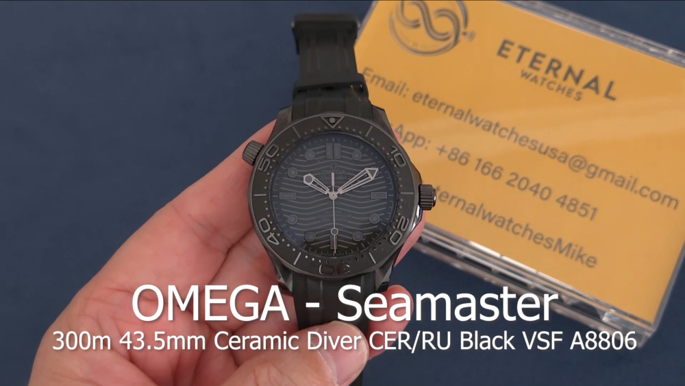 OMEGA - Seamaster Diver 300m 43.5mm Ceramic CER/RU Black VSF Asia 8806