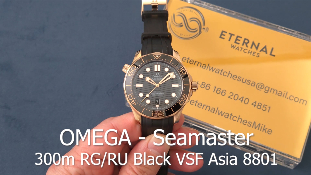 OMEGA - Seamaster 300m RG/RU Black VSF Asia 8801